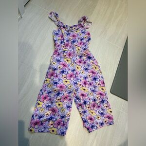Justice Floral Jumpsuit - Purple, Pink, Yellow